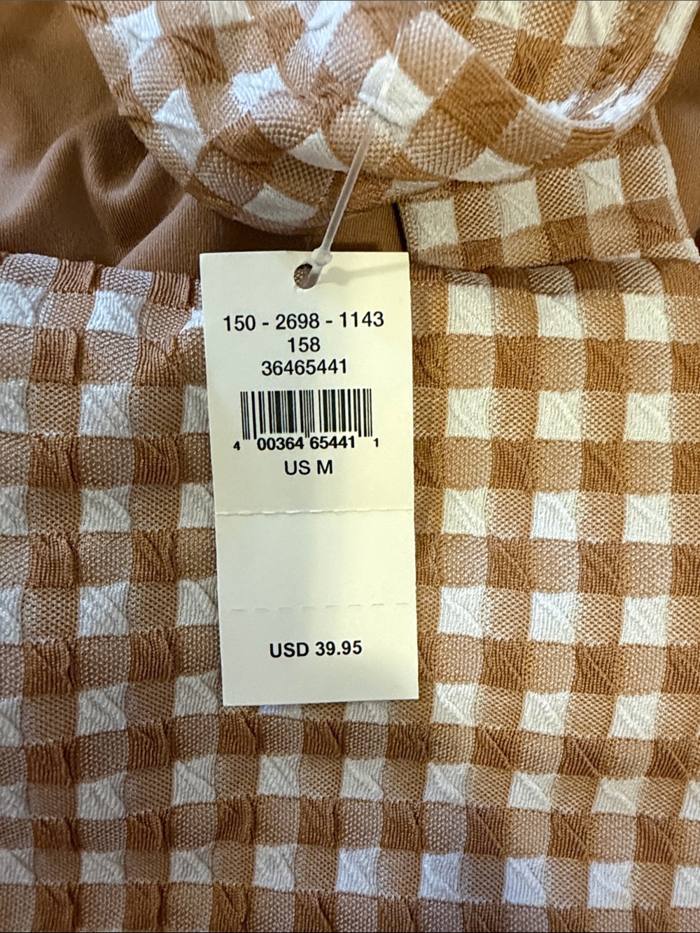Aerie Gingham Cropped Tank Top - Picture 2 of 3
